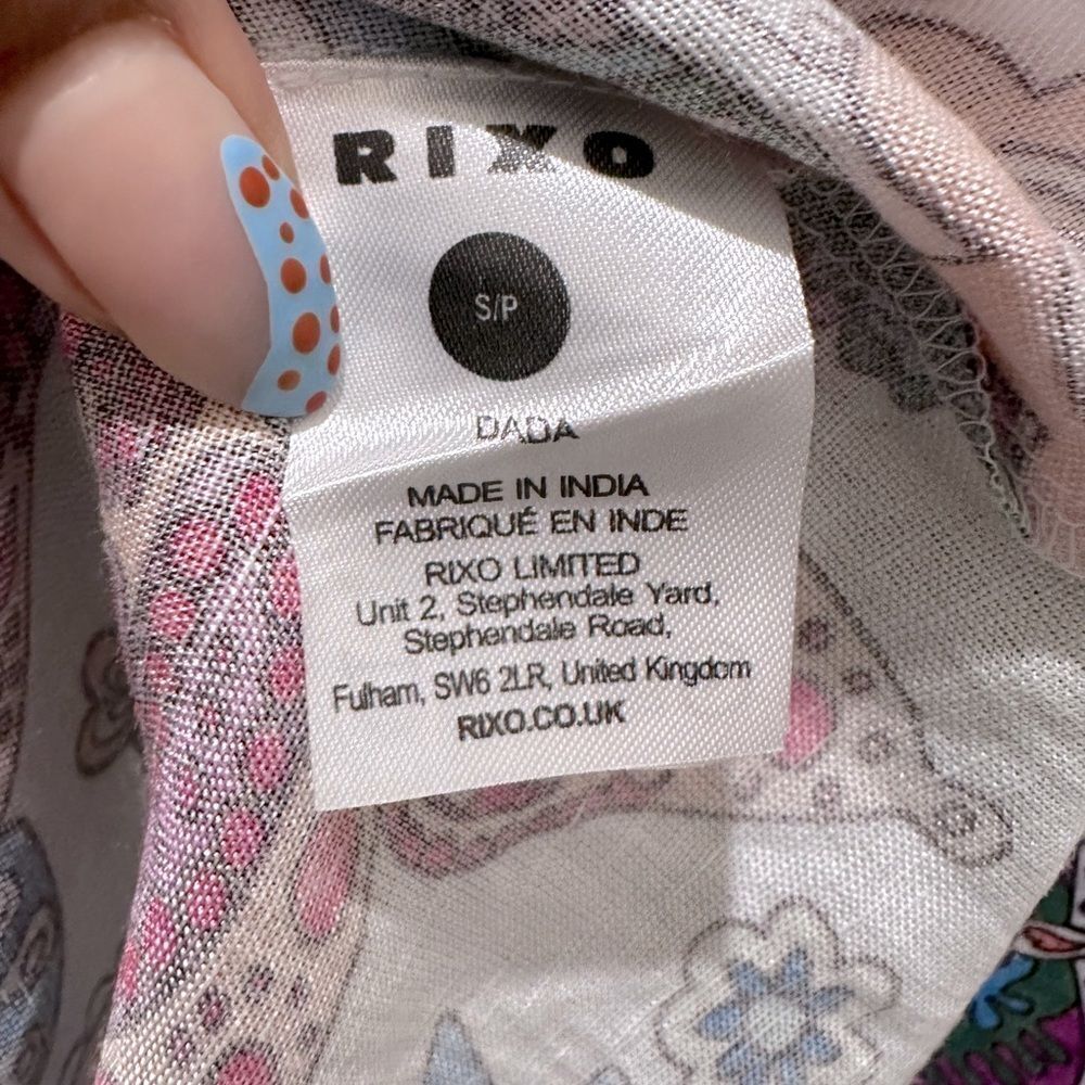 Rixo Dada Dress Woodstock Cream Multi - Picture 13 of 16